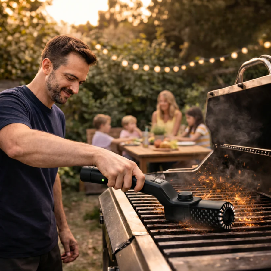 GrillCleaner Pro™ – Elektrisk Grillrengörare med Kraftfull Motor