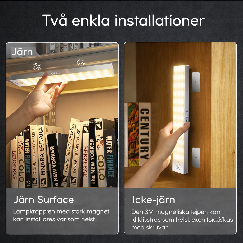 GlowSense™ Sensorlampa – 1+1 GRATIS – Se Var Du Går, Utan Att Tända Hela Rummet
