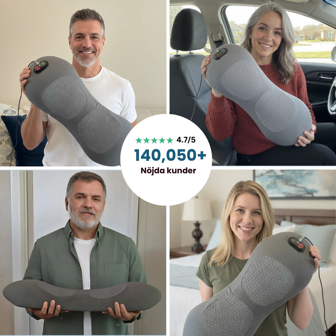 SpineRelief™ Pro - Elektrisk Ryggmassager med Värme