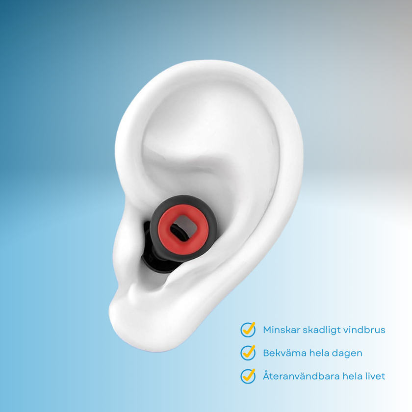 NoiseGuard™ Ljuddämpande öronproppar för motorcyklister 1+1 GRATIS