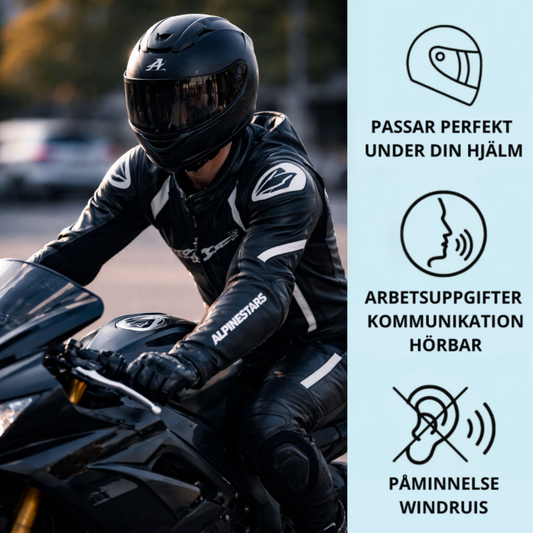 NoiseGuard™ Ljuddämpande öronproppar för motorcyklister 1+1 GRATIS