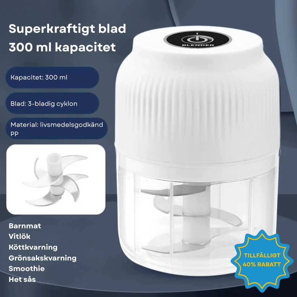 CleanCut™ Trådlös och multifunktionell mini-hackare för köket