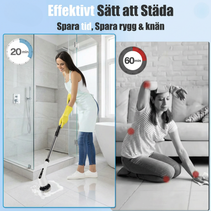 PowerScrub™ Elektrisk Rengöringsborste – Rengör Snabbare & Enklare