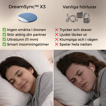 SleepWhisper™ Ultratunn Sovhögtalare – Osyndlig Komfort Hela Natten