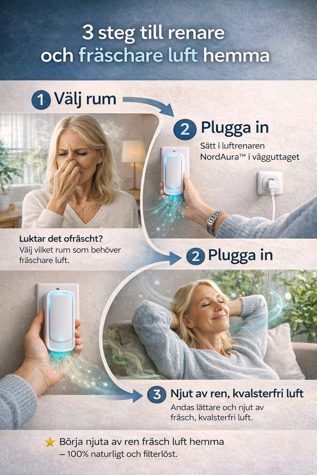 NordAura™ Luftförbättrare – För Fräschare Luft i Hela Hemmet