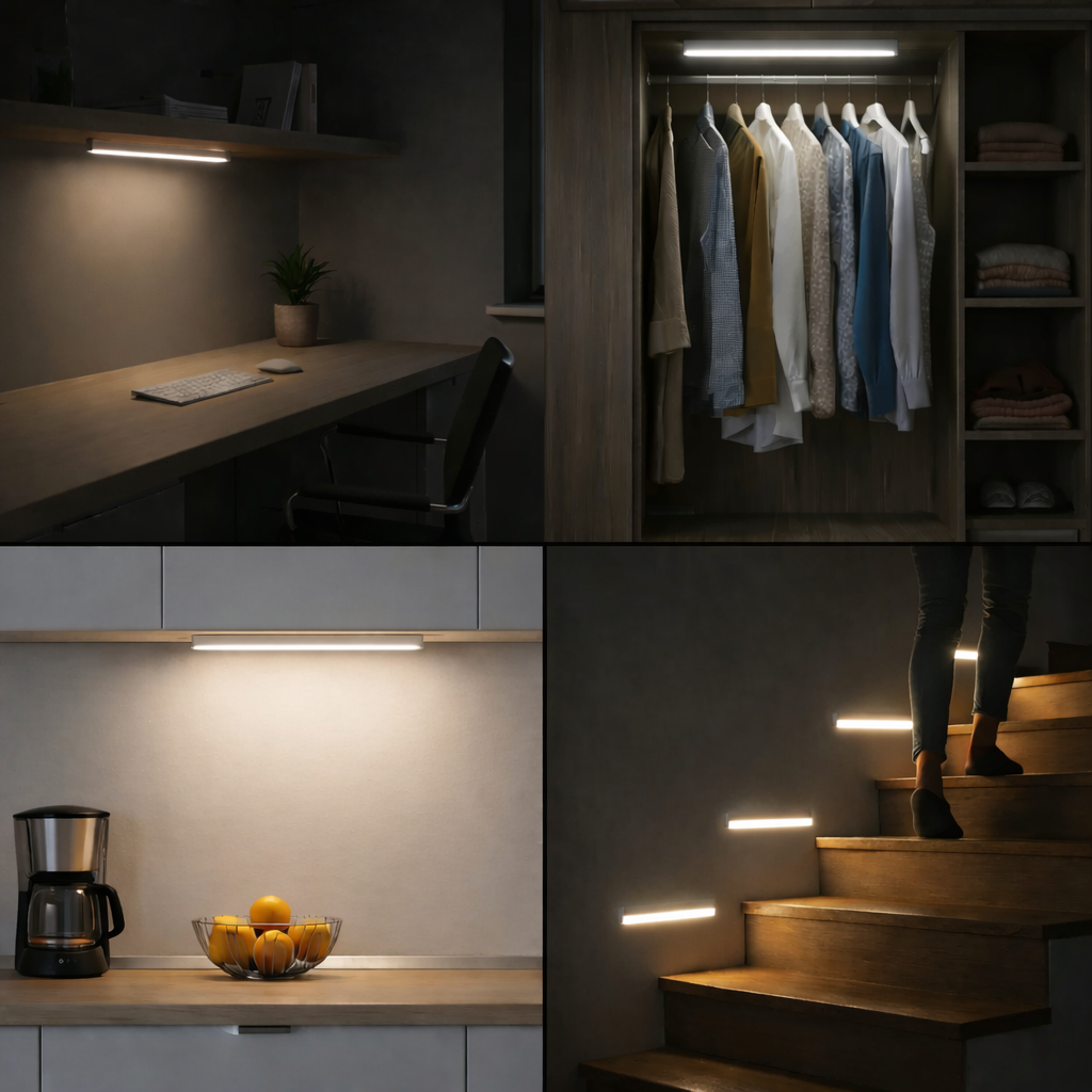 GlowSense™ Sensorlampa – 1+1 GRATIS – Se Var Du Går, Utan Att Tända Hela Rummet