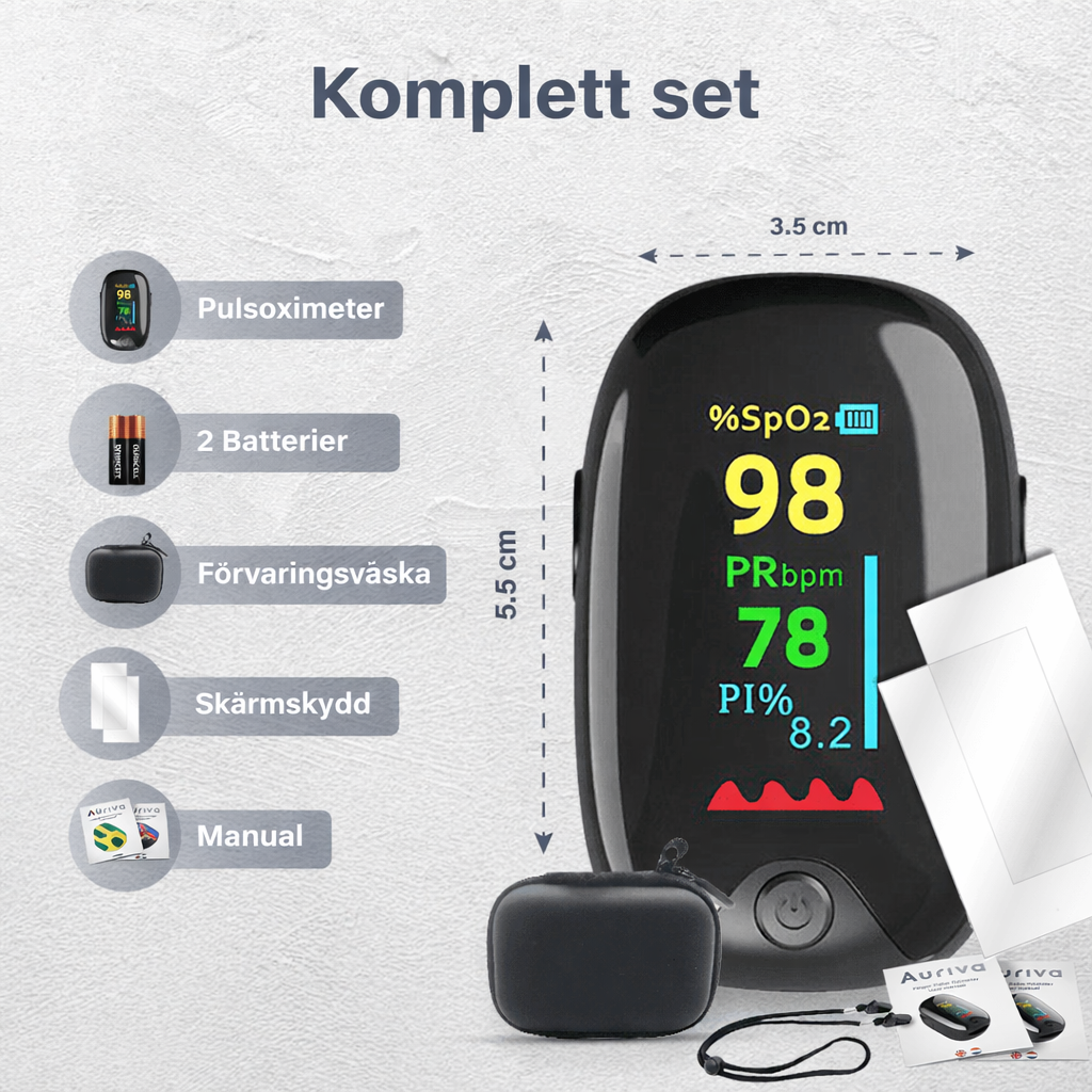 VitalSense™ – Mät Syrenivå & Puls på Sekunder