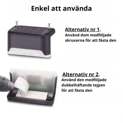 GlowStep™ – Automatisk Belysning för Trappa & Uteplats - 4-pack