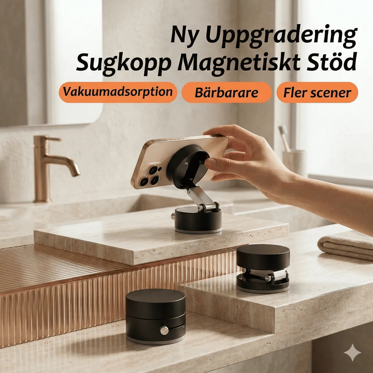MagMount™ – Extremt Stark Magnet & Sugkopp i Ett 1+1 GRATIS