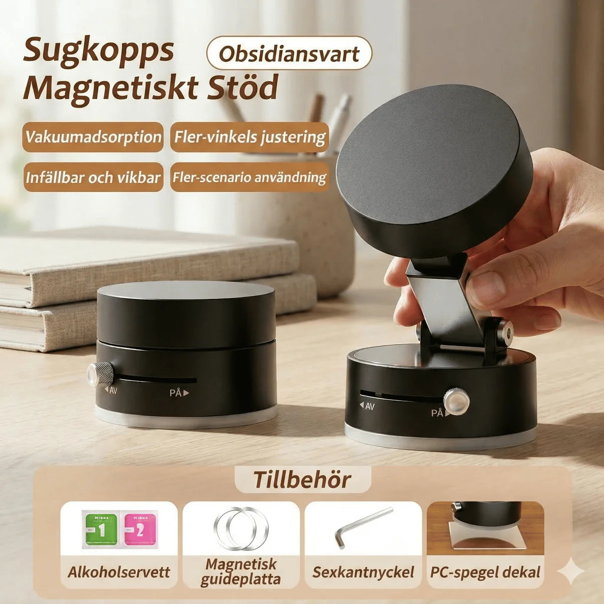 MagMount™ – Extremt Stark Magnet & Sugkopp i Ett 1+1 GRATIS