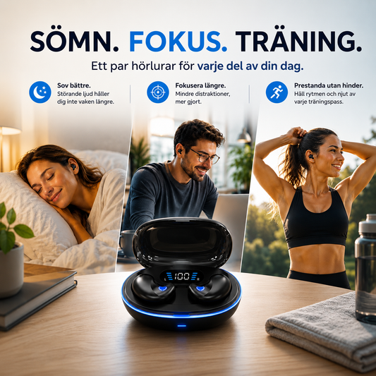 NoiseAway™ Ljuddämpande Öronproppar – För Sport, Fokus & Sömn