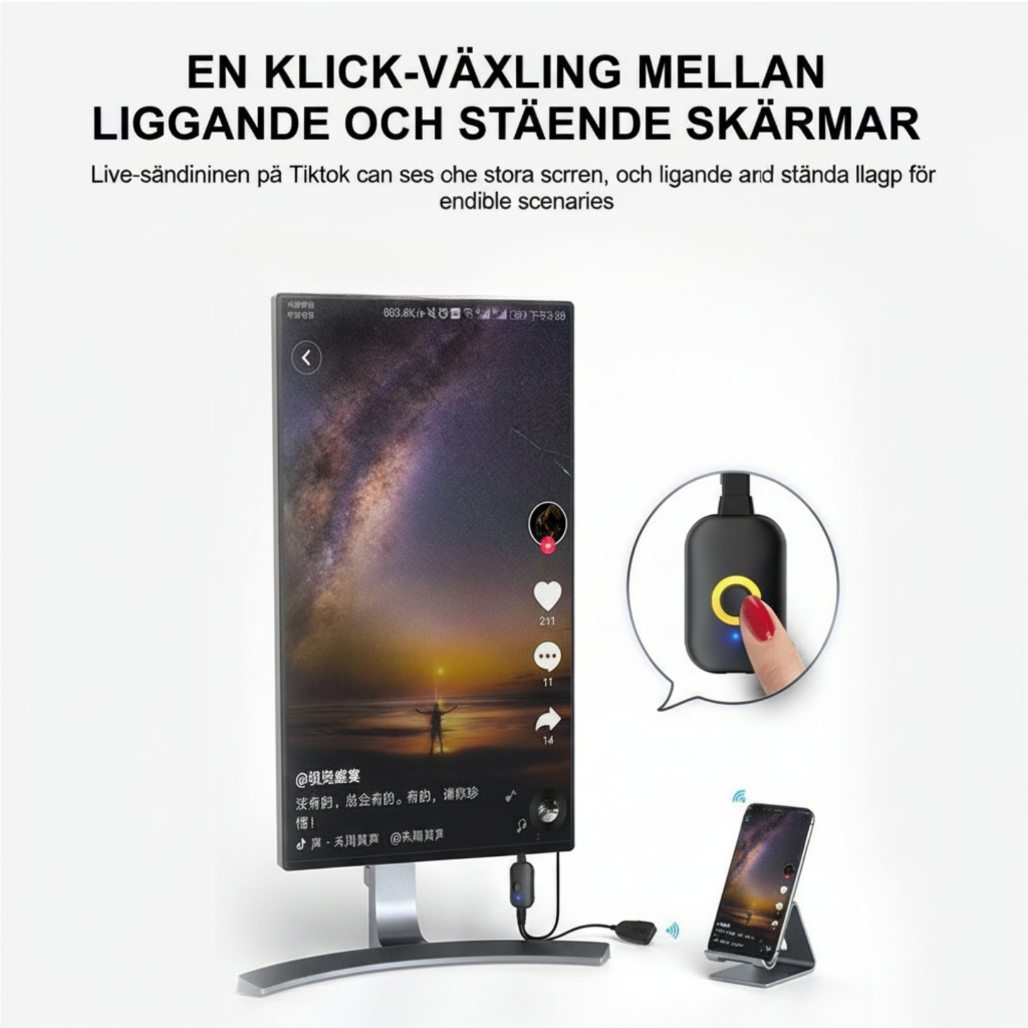 CastFlow™ – Plug & Play Skärmdelning Utan Krångel