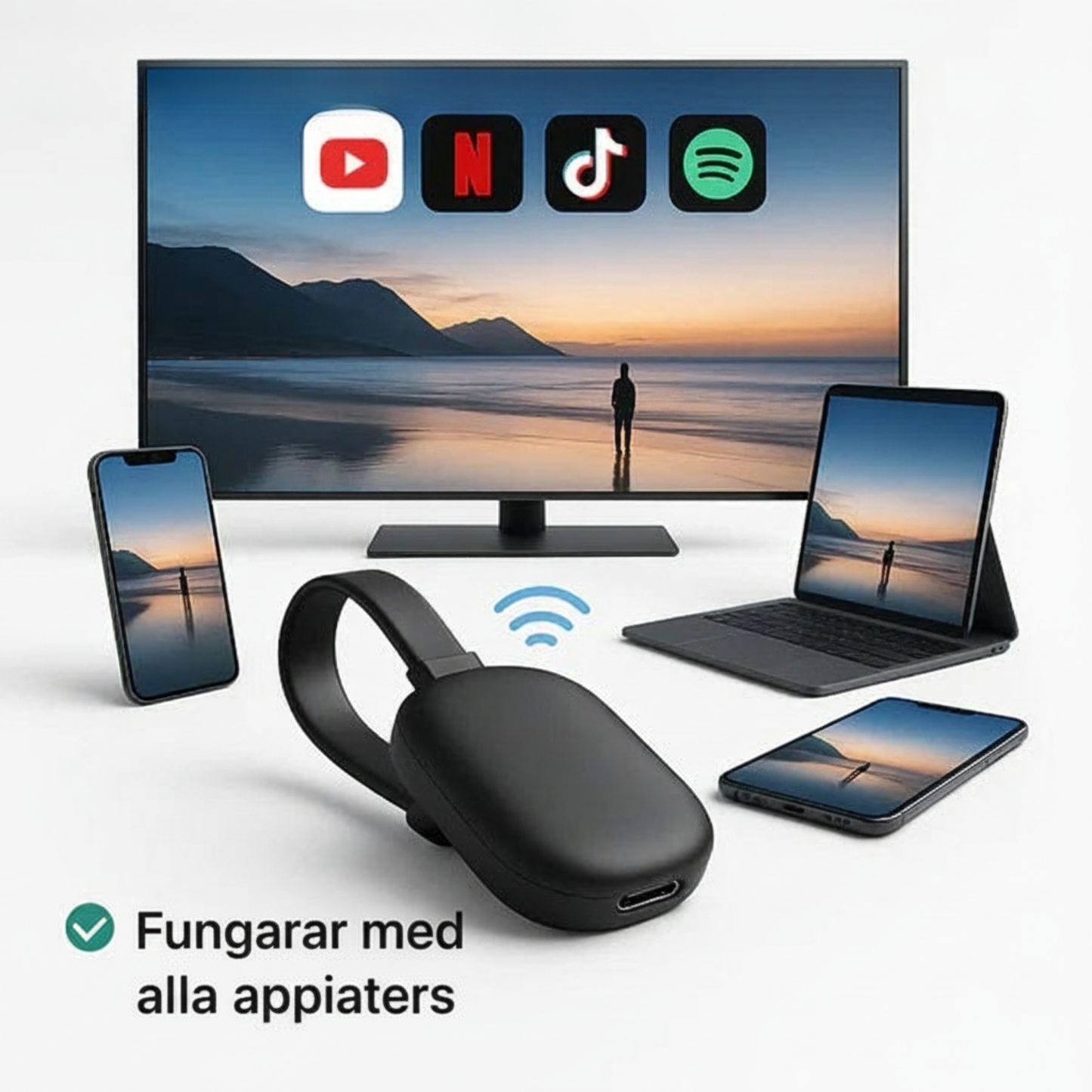 CastFlow™ – Plug & Play Skärmdelning Utan Krångel