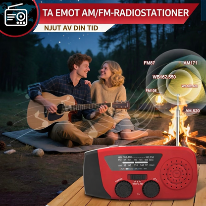StormGuard™ Nödradio – Radio, Lampa & Krisberedskap i Ett