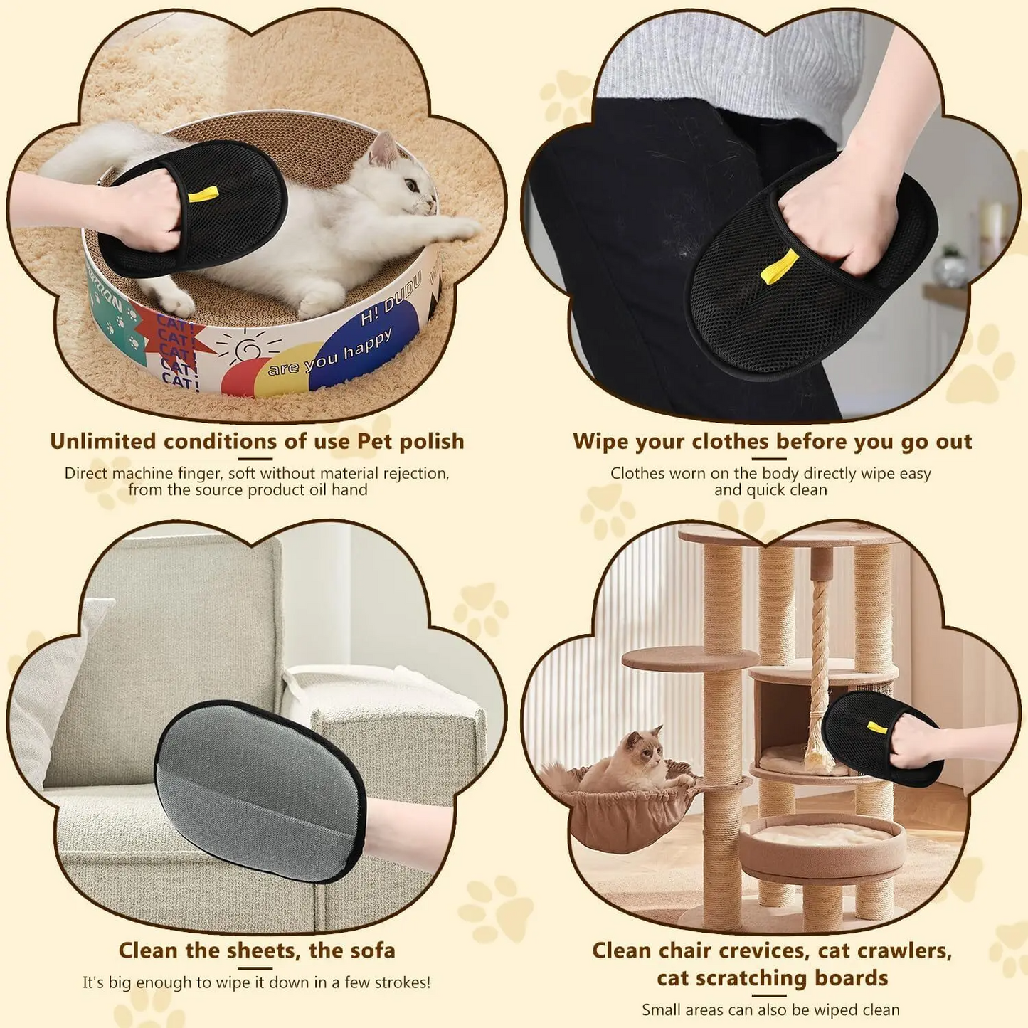 FurSweep™ Pälsborttagningshandske – För Hund & Katt