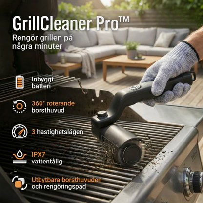 GrillCleaner Pro™ – Elektrisk Grillrengörare med Kraftfull Motor