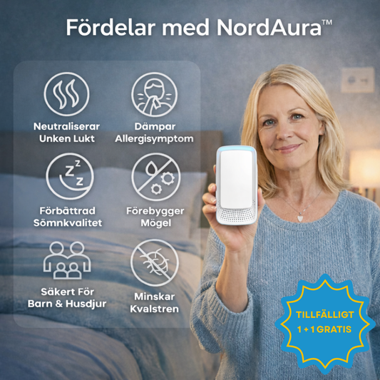 NordAura™ Luftförbättrare – 1+1 GRATIS - För Fräschare Luft i Hela Hemmet
