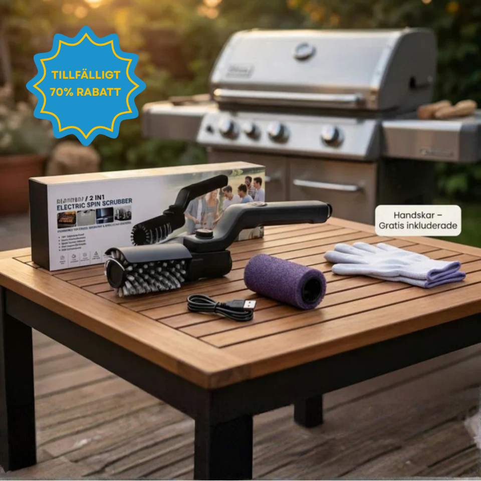 GrillCleaner Pro™ – Elektrisk Grillrengörare med Kraftfull Motor