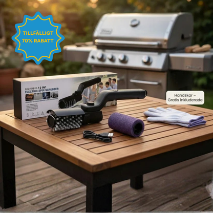 GrillCleaner Pro™ – Elektrisk Grillrengörare med Kraftfull Motor