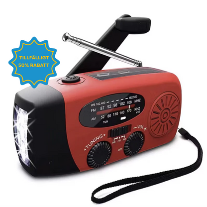 StormGuard™ Nödradio – Radio, Lampa & Krisberedskap i Ett