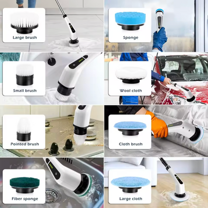 PowerScrub™ Elektrisk Rengöringsborste – Rengör Snabbare & Enklare