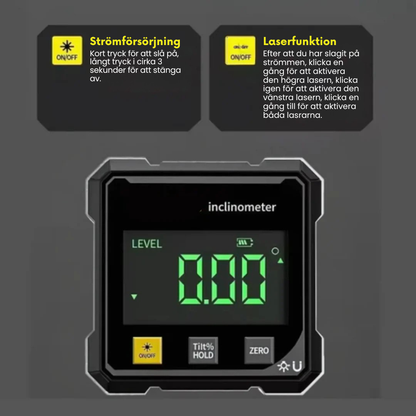 AnglePro™ Magnetisk Digital Vinkelmätare med Laser