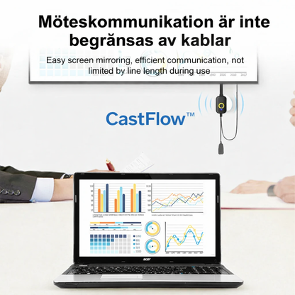 CastFlow™ – Plug & Play Skärmdelning Utan Krångel