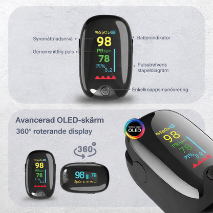 VitalSense™ – Mät Syrenivå & Puls på Sekunder