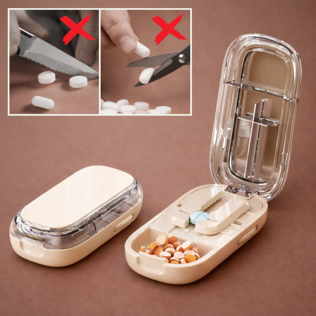 EasyDose™ Tablettdelare med förvaring