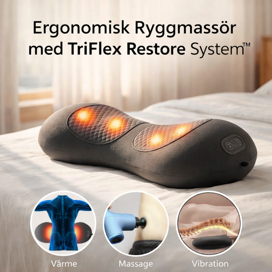 SpineRelief™ Pro - Elektrisk Ryggmassager med Värme