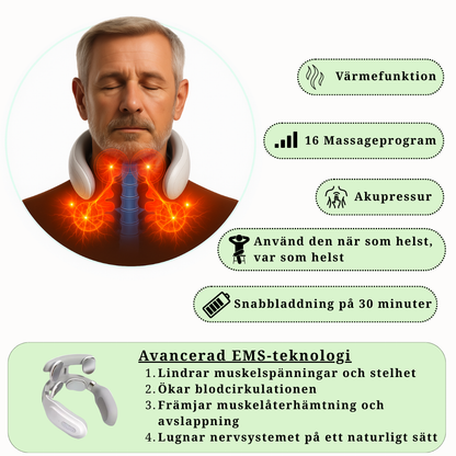ZenPulse™ Pro Elektrisk Nack- & Axelmassager