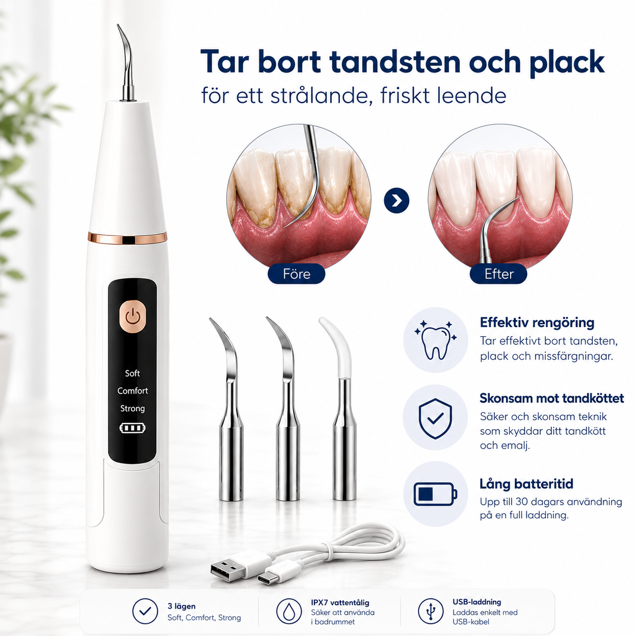 SmilePro™ – Ta Bort Tandsten & Plack Hemma