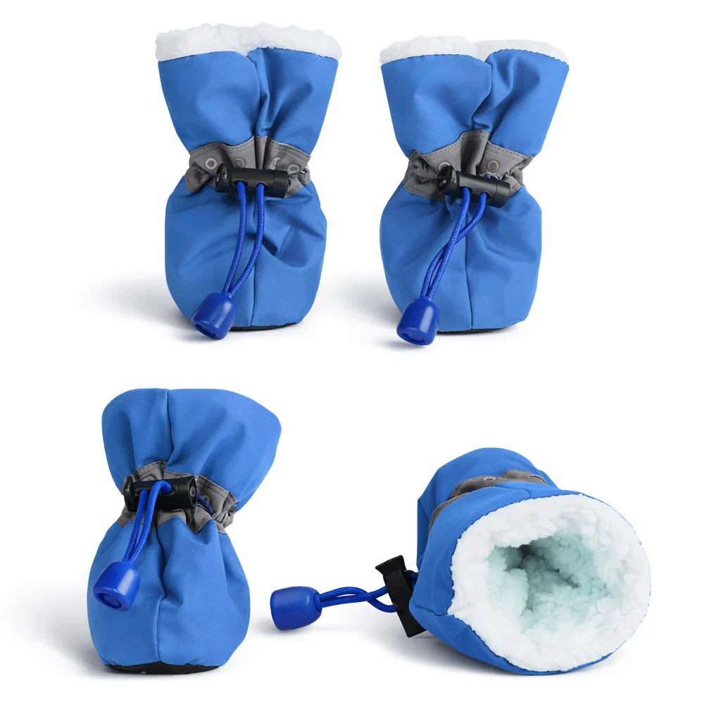 FrostPaw™ Vattentäta Hundstövlar – Skydd mot Snö & Vägsalt 1+1 GRATIS