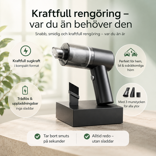 TurboClean™ – Kraftfull Rengöring på Sekunder för Bil & Hem